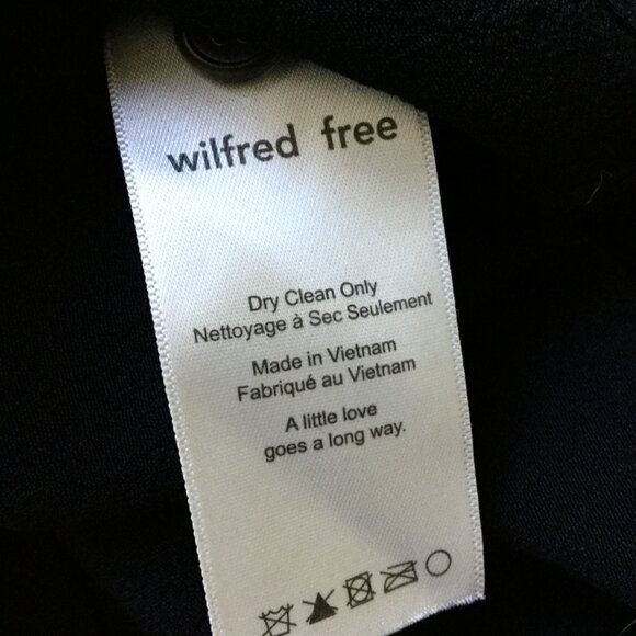 Aritzia Wilfred Free Black Blouse xxs - Picture 7 of 11